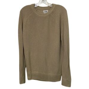 NN07 No Nationality Desert Khaki Jacobo Cotton Knit sweater Mens Size Medium